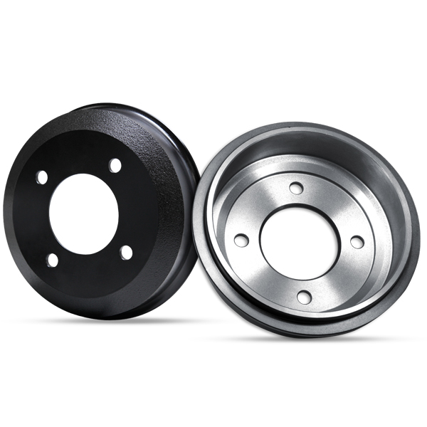 Black painted brake drum